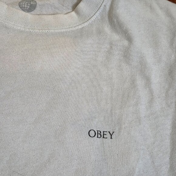 OBEY Men’s XL Evolve Devolve Graphic Print Shirt by Founder Shepard Fairey Art - Picture 5 of 10